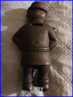 Vintage Antique Cast Iron A. C. Williams Mulligan the Cop Police Officer Bank