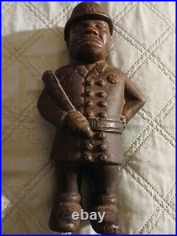 Vintage Antique Cast Iron A. C. Williams Mulligan the Cop Police Officer Bank