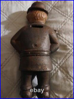 Vintage Antique Cast Iron A. C. Williams Mulligan the Cop Police Officer Bank