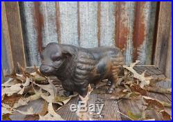 Vintage/Antique Heavy Bull Coin Bank