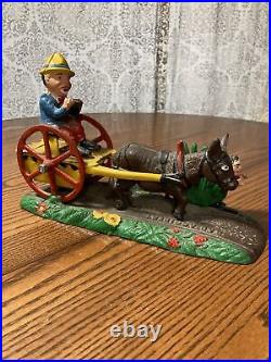 Vintage Bad Accident Cast Iron Mechanical Bank REPRODUCTION