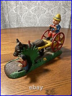 Vintage Bad Accident Cast Iron Mechanical Bank REPRODUCTION