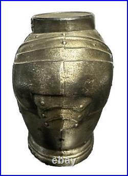 Vintage Bust Or Armor Still Bank Cast Iron 1920s Rare One Of A Kind 4 Tall