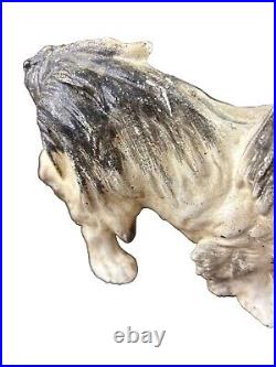Vintage Cast Iron Bank Figurine Dog Pekingese