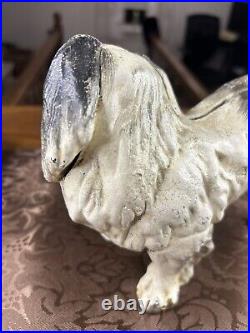 Vintage Cast Iron Bank Figurine Dog Pekingese