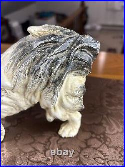 Vintage Cast Iron Bank Figurine Dog Pekingese