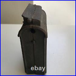 Vintage Cast Iron Bank US MAIL Box Antique Bank No Key