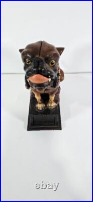 Vintage Cast Iron Book of Knowledge BULL DOG Mechanical Bank E 20th Century XLNT Vintage Cast Iron Book of Knowledge BULL DOG Mechanical Bank E 20th Century XLNT