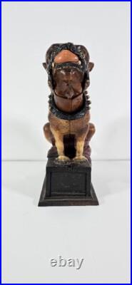 Vintage Cast Iron Book of Knowledge BULL DOG Mechanical Bank E 20th Century XLNT Vintage Cast Iron Book of Knowledge BULL DOG Mechanical Bank E 20th Century XLNT