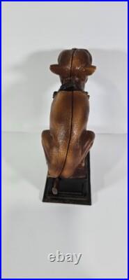 Vintage Cast Iron Book of Knowledge BULL DOG Mechanical Bank E 20th Century XLNT Vintage Cast Iron Book of Knowledge BULL DOG Mechanical Bank E 20th Century XLNT