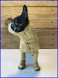 Vintage Cast Iron Boston Terrier Coin Bank/door Stop