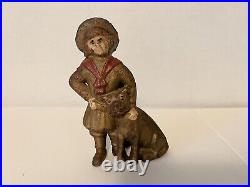 Vintage Cast Iron Buster Brown and Tige the Dog Still Bank