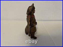 Vintage Cast Iron Buster Brown and Tige the Dog Still Bank