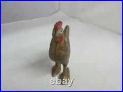 Vintage Cast Iron Chicken Rooster Savings Bank 534-g
