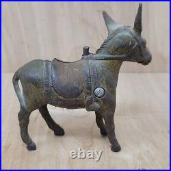 Vintage Cast Iron Donkey Burro Mule Still Penny Bank Vintage Cast Iron Donkey Burro Mule Still Penny Bank