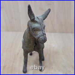Vintage Cast Iron Donkey Burro Mule Still Penny Bank Vintage Cast Iron Donkey Burro Mule Still Penny Bank