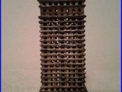 Vintage Cast Iron High Rise Tiered Still Bank by Kenton