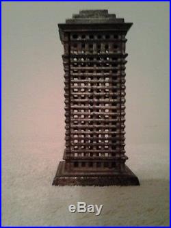 Vintage Cast Iron High Rise Tiered Still Bank by Kenton