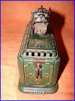 Vintage Cast Iron MECHANICAL BANK Snapping Bulldog Antique Bank Clockworks