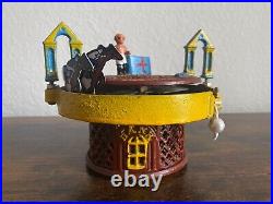 Vintage Cast Iron Mechanical Horse Race Functional Coin Bank 1871 Repair TESTED