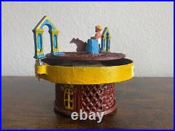 Vintage Cast Iron Mechanical Horse Race Functional Coin Bank 1871 Repair TESTED