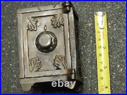 Vintage Cast Iron Moon and Star Safe Bank Working with Combination