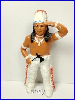 Vintage Cast Iron Native American Indian Chief Bank Vintage Cast Iron Native American Indian Chief Bank