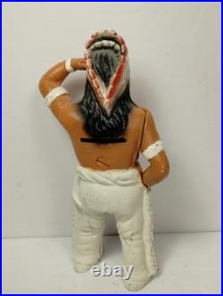 Vintage Cast Iron Native American Indian Chief Bank Vintage Cast Iron Native American Indian Chief Bank