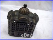 Vintage Cast Iron Office Building Dime Still Bank Toy Penny Coin Tower