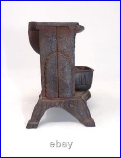 Vintage Cast Iron Parlor Woodstove Still Bank -4 3/4 Wide & Tall V. G. Cond