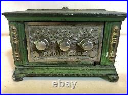 Vintage Cast Iron Radio Bank