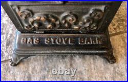 Vintage Cast Iron S. Bernstein & Co Gas Stove Still Advertising Coin Bank 1901