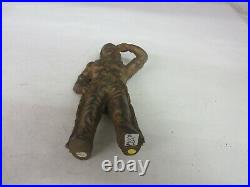 Vintage Cast Iron Savings Bank Standing Indian Chief 665