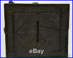 Vintage Cast Iron Security Safe Deposit Bank with Drawers Pat'd 81 1887