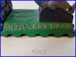 Vintage Cast Iron Taiwan Artillery Bank Reproduction