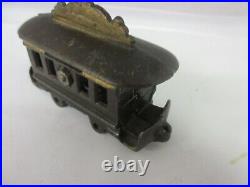 Vintage Cast Iron Train Car Savings Bank 292-g