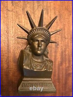 Vintage Cast Iron bank Statue of Liberty rare