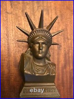 Vintage Cast Iron bank Statue of Liberty rare
