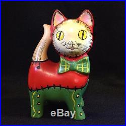Vintage Cat Piggy Bank Collection 19 Cats 1 Dog Signed Ceramic Cast Iron Plaster
