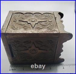 Vintage Coin Bank J&e Stevens Co Key Lock Safe No 50 Patd 1897 Still Bank USA