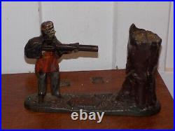 Vintage Creedmore Cast Iron Mechanical Bank Vintage Creedmore Cast Iron Mechanical Bank
