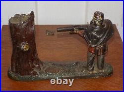 Vintage Creedmore Cast Iron Mechanical Bank Vintage Creedmore Cast Iron Mechanical Bank