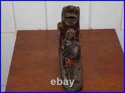 Vintage Creedmore Cast Iron Mechanical Bank Vintage Creedmore Cast Iron Mechanical Bank