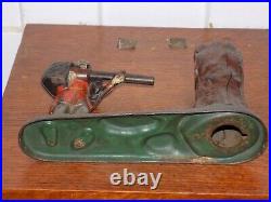 Vintage Creedmore Cast Iron Mechanical Bank Vintage Creedmore Cast Iron Mechanical Bank