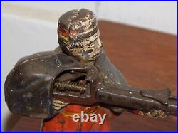 Vintage Creedmore Cast Iron Mechanical Bank Vintage Creedmore Cast Iron Mechanical Bank