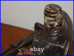 Vintage Creedmore Cast Iron Mechanical Bank Vintage Creedmore Cast Iron Mechanical Bank