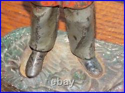 Vintage Creedmore Cast Iron Mechanical Bank Vintage Creedmore Cast Iron Mechanical Bank