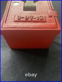 Vintage Fire Alarm Box Bank Cast Iron Bank, Japan, Vguc Hard To Find
