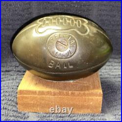 Vintage HUBLEY Football For Cast Iron Boy With Football Bank, Antique Cast Iron