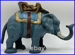 Vintage Hubley Cast Iron? Elephant? Mechanical Bank Lot Of 2 Howdah